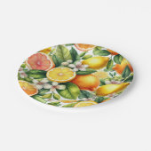 Citrus Bloom Pappteller (Schrägansicht)