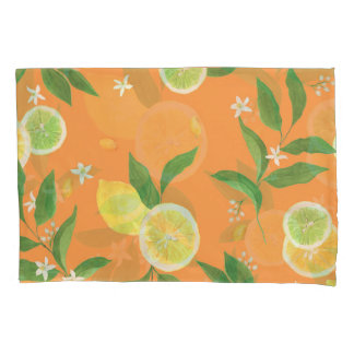 Citrus Bloom Wasserfarbstoff Kissenbezug