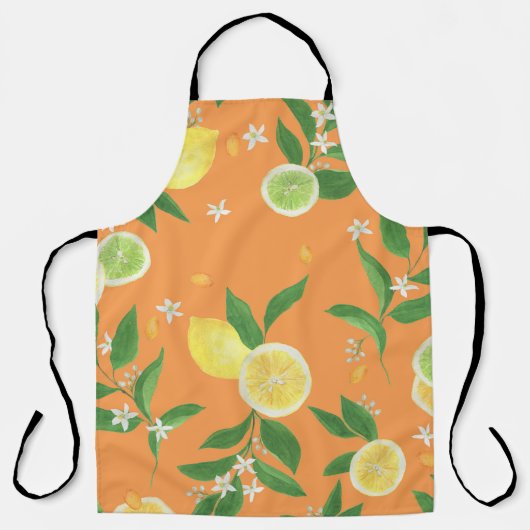 Citrus Bloom Wasserfarbstoff Schürze (Vorderseite)