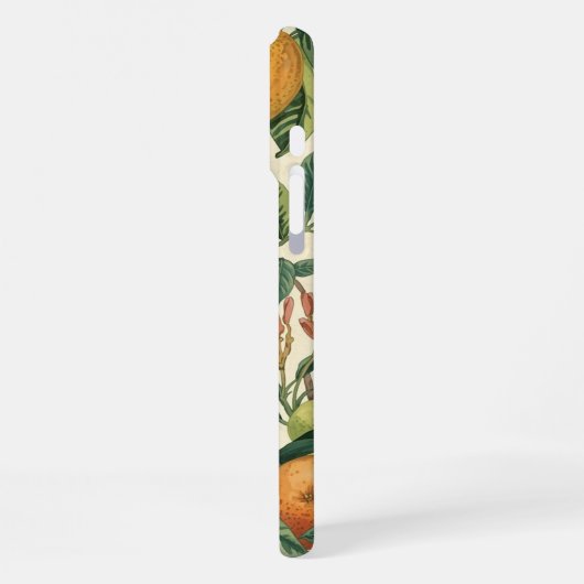 Citrus Blossom Garden Seamless Pattern  iPhone Hülle (Linke Seite)