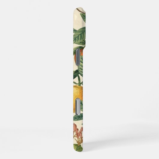 Citrus Blossom Garden Seamless Pattern  iPhone Hülle (Rechte Seite)
