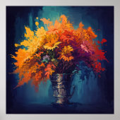 Citrus Blume - Stilvolle Stillleben Art Style Poster (Vorne)