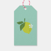Citrus Botanical Custom Geburtstagsgeschenk Tag Geschenkanhänger (Rückseite)