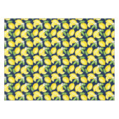 Citrus Botanical Lemon Navy Blue Tischdecke (Vorderseite (Horizontal))