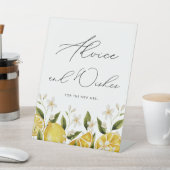 Citrus Brautparty Advoce & Wish Sockelschild (In SItu)