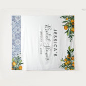 Citrus Brautparty Background Foto Stand Wandteppich (Vorderseite (Horizontal))