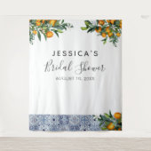 Citrus Brautparty Background Foto Stand Wandteppich (Vorderseite)