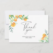 Citrus - Brautparty danke Karte (Vorderseite)