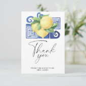 Citrus - Brautparty danke Karte (Stehend Vorderseite)