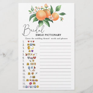 Citrus - Brautparty Emoji picktionary