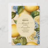 Citrus Brautparty Lemon Bright Einladung (Vorderseite)