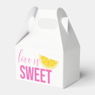 Citrus Brautparty Lemon Rosa Hochzeit Sommer Geschenkschachtel
