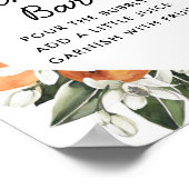 Citrus Brautparty Mimosa Bar Poster (Ecke)