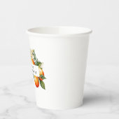 Citrus Brautparty Paper Cup Mandarin Orange Pappbecher (Links)