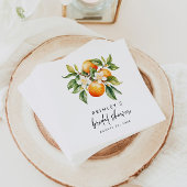 Citrus Brautparty Paper Napkins Orange Mandarin Serviette