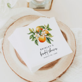 Citrus Brautparty Paper Napkins Orange Mandarin Serviette