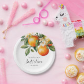 Citrus Brautparty Paper Plate Orange Clementine Pappteller (Party)