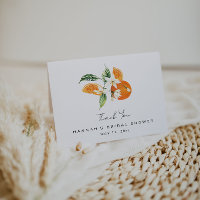 Citrus Brautparty Vielen Dank