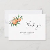 Citrus - Brautparty vielen Dank Karte (Vorderseite)