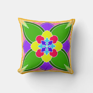 Citrus Breakfast Reversible Throw Kissen
