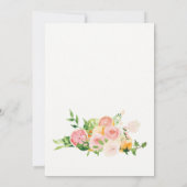 Citrus Bridal Brunch Dusche Einladung (Rückseite)