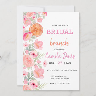 Citrus Bridal Brunch Einladung