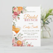 Citrus Bridal Brunch Einladung Template, Citrus (Stehend Vorderseite)