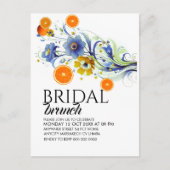 Citrus Bridal Brunch Einladung Template, Orange B (Vorderseite)
