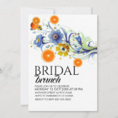 Citrus Bridal Brunch Einladung Template, Orange B (Vorderseite)