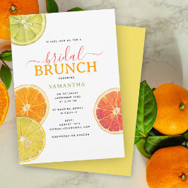 Citrus Bridal Brunch Lemon Orange Brautparty Einladung