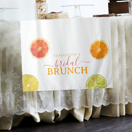 Citrus Bridal Brunch Lemon Orange Brautparty Wandteppich
