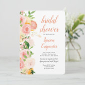 Citrus Bridal Dusche Einladung (Stehend Vorderseite)