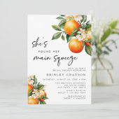 Citrus Bridal Dusche Einladung Hauptpresse (Stehend Vorderseite)