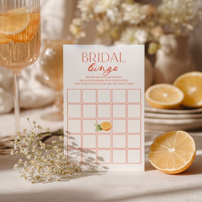 Citrus Bridal Shower Bingo Game  (Von Creator hochgeladen)