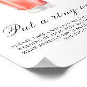 Citrus bridal shower - Put a ring on it game Poster (Ecke)