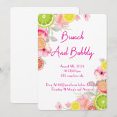 CITRUS BRIDAL SHOWING INVITATION EINLADUNG (Vorne/Hinten)