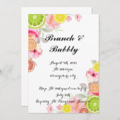 CITRUS BRIDAL SHOWING INVITATION EINLADUNG (Vorne/Hinten)