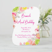 CITRUS BRIDAL SHOWING INVITATION EINLADUNG (Stehend Vorderseite)