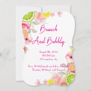 CITRUS BRIDAL SHOWING INVITATION EINLADUNG