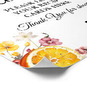 Citrus bridal Verließ Ihr Rezepte-Brautparty Poster (Ecke)