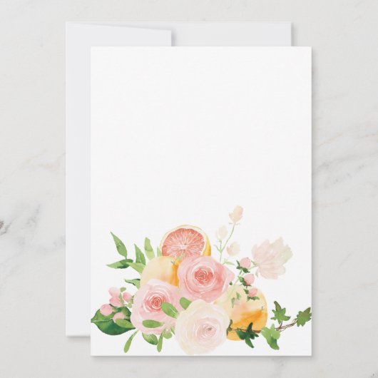 Citrus Bridge oder Groom Spiel vollständig editier Einladung (Rückseite)