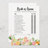 Citrus Bridge oder Groom Spiel vollständig editier Einladung (Vorne/Hinten)