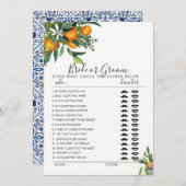 Citrus Bridge oder Groom Spiel vollständig editier Einladung (Vorne/Hinten)