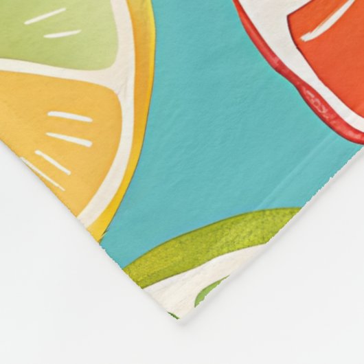 Citrus Burst Fleecedecke (Ecke)