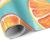 Citrus Burst Geschenkpapier (Rolleneckpunkt)