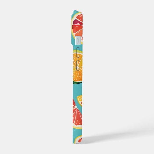 Citrus Burst iPhone 15 Hülle (Linke Seite)