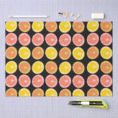 Citrus Candy Lemon Frucht Muster Geburtstag Seidenpapier (Handwerk)