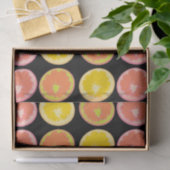 Citrus Candy Lemon Frucht Muster Geburtstag Seidenpapier (Geschenk)