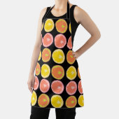 Citrus Candy Lemon Muster Black Schürze (InSitu)