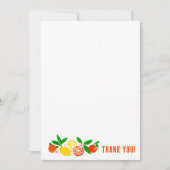 Citrus Celebration Custom Colorful Blank Note Dankeskarte (Vorderseite)